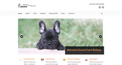 Desktop Screenshot of encorefrenchbulldogs.com